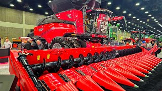 2024 National Farm Machinery Show  Debut of new Case IH AF11 combine [upl. by Monro582]