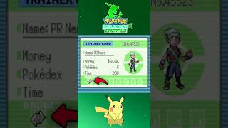 Como Pegar o Pikachu no Começo do Jogo  Pokémon Inclement Emerald shorts [upl. by Nnylak]