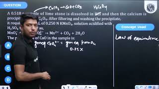 A 0518 g sample of lime stone is dissolved in HCl and then the calcium is precipitated as CaC2O [upl. by Ilowell]