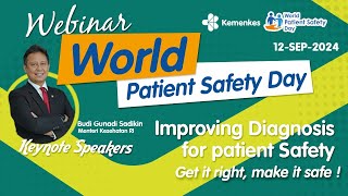 Webinar World Patient Safety Day  Improving Diagnosis for Patient Safety [upl. by Gregorius]