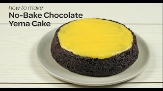 NoBake Chocolate Yema Cake Recipe [upl. by Etnovert]