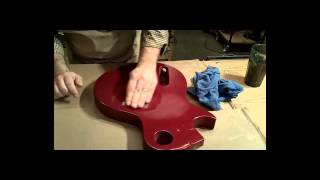 Guitar Finishing Video  Wet Sanding a Guitar [upl. by Sucramat]