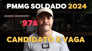 CONCORRÊNCIA PMMG 2024 Candidato por Vaga Soldado CFSd [upl. by Linders]