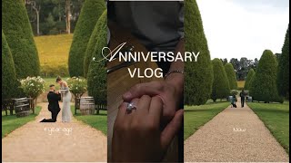 VLOG  ANNIVERSARY STAYCATION amp 1 YEAR A FIANCÉ [upl. by Oynotna390]