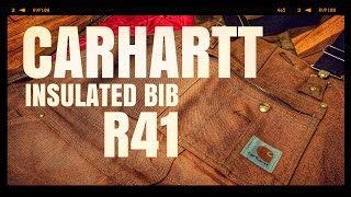 CARHARTT BIB OVERALL QUILT LINED STYLE R41  The Boot Guy Review [upl. by Ylicec689]