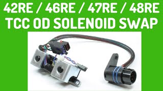 HOW TO Swap Overdrive Torque Converter Clutch Solenoid Set W Harness OD TCC [upl. by Ardnuahsal690]