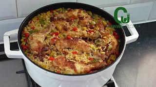 INSTANT OnePot Chicken amp Rice Recipe  Chinwe Uzoma Kitchen [upl. by Rois]