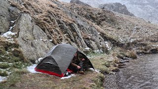 Solo Wild Camping in the Lake District  The Last Taste of Winter [upl. by Barr609]