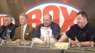 TYSON FURY v WLADIMIR KLITSCHKO ANNOUNCEMENT PRESS CONFERENCE W TYSON FURY JOHN FURY PETER FURY [upl. by Blake]