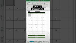 Excel tip for events and holidays on your dynamic monthly calendar [upl. by Berkow]