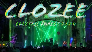 CLOZEE  ELECTRIC FOREST 2024 FULL LIVE SET [upl. by Ennaharas]