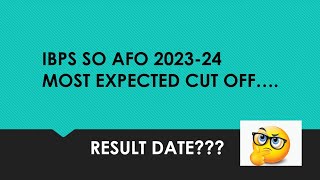 IBPS AFO 202324 RESULT RELEASE DATE [upl. by Nnylrefinnej]