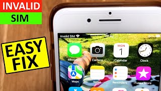 How to Fix Invalid Sim on iPhone  iPhone Invalid Sim Problem Fixed [upl. by Furlong]