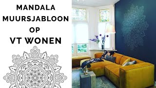 Mandala muursjabloon op VT Wonen Doe het jezelf  maak je eigen Mandala [upl. by Ahsinac]