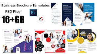 16GB Business Brochure Templates In PSD Files Aneela Graphics [upl. by Lyford]