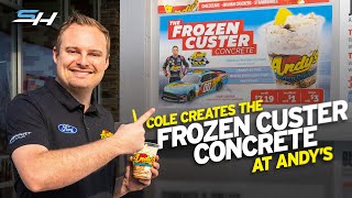 NASCAR Driver Cole Custer Finally Gets His Own Custard  Andys Frozen Custard  StewartHaas Racing [upl. by Sum]