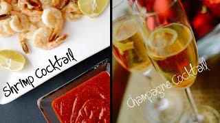 Broiled Shrimp Cocktail and Champagne Cocktail  Live  New Years Episode [upl. by Wit301]