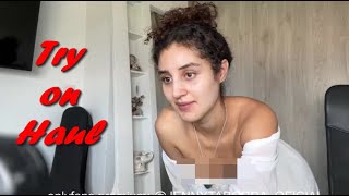 Transparent Clothes Try on Haul  See Through No Bra Trend  Sofia Vlog [upl. by Nirrad]