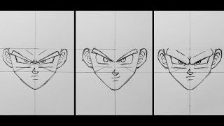 How I Draw Dragon Ball Faces  Tutorial [upl. by Abel]