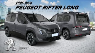 ALL NEW PEUGEOT RIFTER LONG 20252026 REDESIGN  Digimods DESIGN [upl. by Keily406]