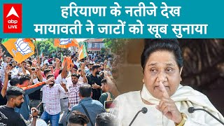 Haryana Election Result INLD और BSP का खराब प्रदर्शन देख Mayawati ने जाटों को सुना दिया  ABPLIVE [upl. by Brittnee26]