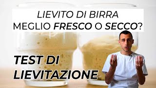 TEST DI LIEVITAZIONE Lievito Fresco VS Lievito Secco [upl. by Uyr]