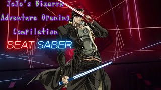 All JoJo bizarre adventures openings Beat Saber [upl. by Ekim]