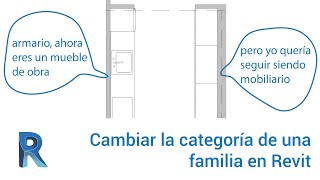 Cambiar la categoría de una familia en Revit [upl. by Mcquoid]