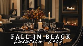 Fall in Black Decor Ideas for 2024 Elegant Fall with Black Accent Furniture [upl. by Shaefer]