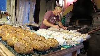 Seth Bakes Bread in a Woodfired Bread Oven [upl. by Sanoj]