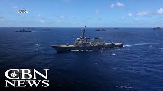 US Navy Responds to Houthi Red Sea Attacks [upl. by Aubree686]