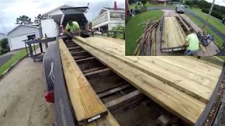 replacing a rotten wood trailer floor [upl. by Elgna495]