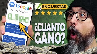 Como GANAR DINERO con ENCUESTAS de Google  TODA LA VERDAD  Google Opinion Rewards [upl. by Katushka686]