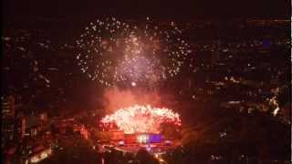 The Queens Diamond Jubilee concert Fireworks  London 2012  BBC One [upl. by Nady767]