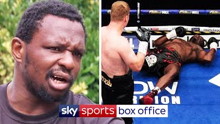 EXCLUSIVE Dillian Whyte reacts to his shocking KO defeat to Alexander Povetkin [upl. by Terbecki]