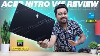 Acer Nitro V15 RTX 3050 6GB ⚡ Intel 13th Gen Review 🔥 Best Gaming Laptop Under 70000 in India 2024 ⚡ [upl. by Brandie91]