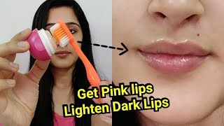 How to GET PINK LIPS amp LIGHTEN DARK LIPS  1 INGREDIENT TO LIGHTEN LIPS [upl. by Nadiya590]