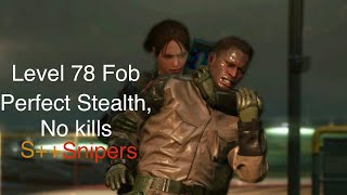 LEVEL 78 PERFECT STEALTH NO KILLS FOB infiltration  MGSV [upl. by Elatia]