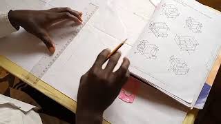 Orthographic Projection complete Tutorial  1st angle projection [upl. by Wesla]