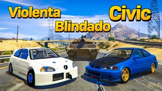 Cazamos Los Ladrones De Mi Civic Con Un Vehiculo De Guerra Gta Rp [upl. by Emina971]