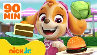 PAW Patrol Yummy Food Adventures amp Rescues 2 🍔 w Skye  90 Minutes  Nick Jr [upl. by Fruin78]