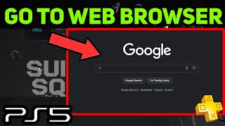 PS5 How to Go to the Web Browser Easy [upl. by Adnahcir797]