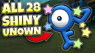 Shiny Hunting All 28 Unown LIVE  Pokémon Legends Arceus [upl. by Mariand534]