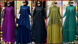 model gamis brokat premium modern 2024 trend busana viral 2024 modern abaya designs 20242025 trendy [upl. by Yeblehs]