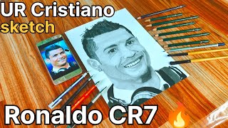 UR ‪cristiano Ronaldo Drawing Outline How To draw CR7 Ronaldo  Step By Step Tutorial [upl. by Lezley]