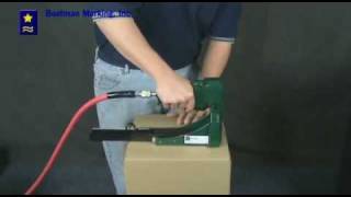 Pneumatic Carton Stapler Demonstration  Boatman Marking [upl. by Nnaear]