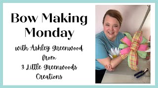 Join me for another Bow Making Monday and learn all about my new Wreath Class Membership 🎀 [upl. by Okiron]