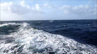 The Scillonian from St Marys in a Force 6  7 North Westerly Gale [upl. by Teiv]