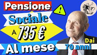 🌟ATTENZIONE❗️ ASSEGNO SOCIALE 2024 👉 AUMENTO fino a 735 EURO AL MESE dai 70 anni 📊 Come ottenerlo [upl. by Tikna]