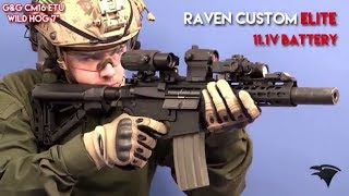 REVIEW  CUSTOM ELITE GampG Wild Hog 7quot ETU  23bbs   Raven Custom \ Airsoft Italia [upl. by Colton]